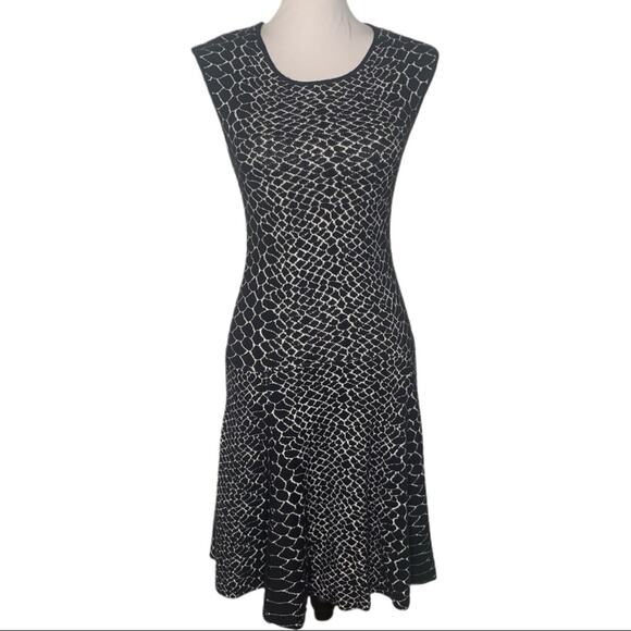 Sam Edelman Selby Jacquard Fit & Flare Dress M - Picture 3 of 7